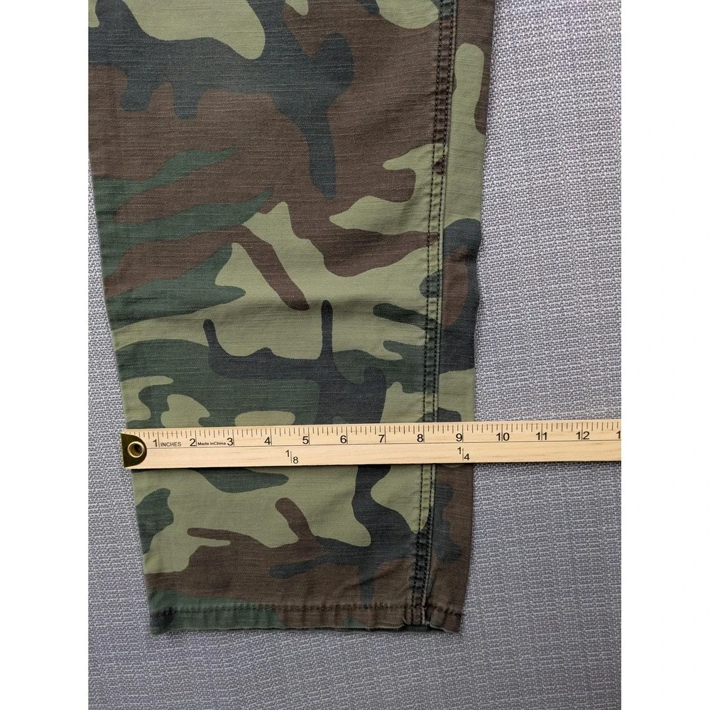 Levis 541 Athletic Fit Jeans Mens 40x28 (40x30) Green Camo Tapered Denim